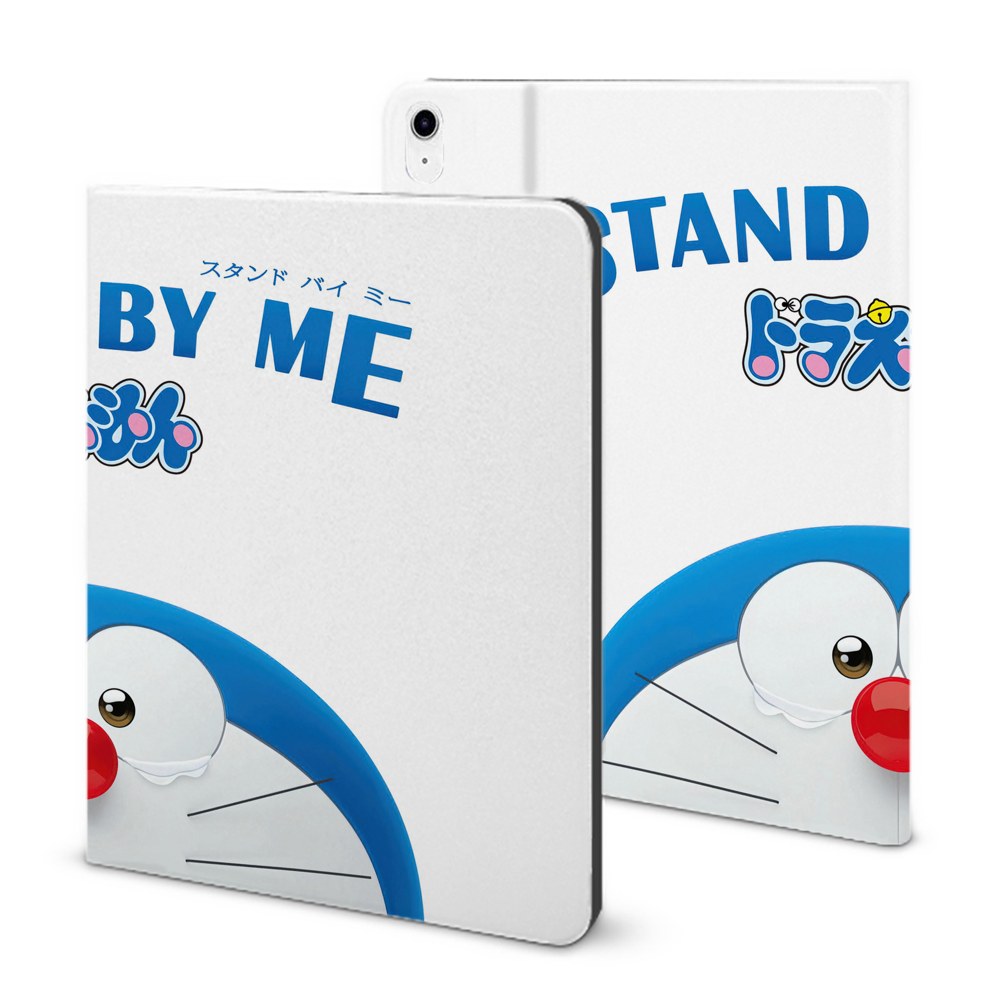 （画像用） ドラえもん Doraemon IPad ケース ブック型 PUレザー TPU 耐衝撃 軽量 薄型 ペン収納なし 全面保護 IPad 各モデル対応